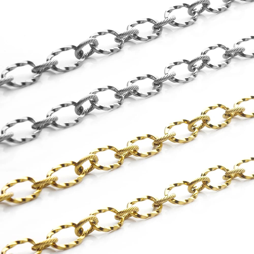 Bijoux optiques en acier inoxydable JOFor, résultats exécutifs, bracelet à bricoler soi-même, fournitures de composants de collier, ne se décolore jamais, 1m