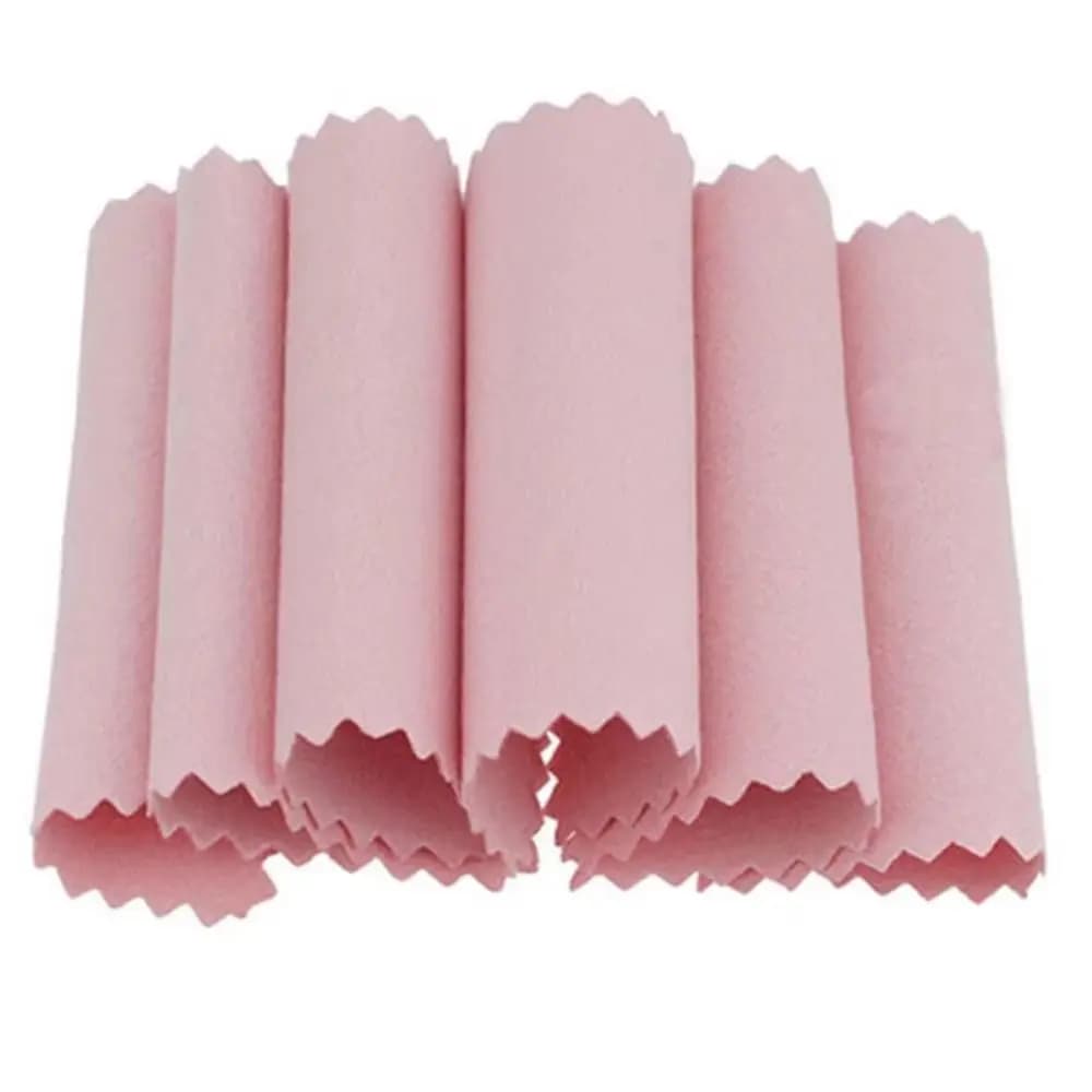 50 pièces de chiffons de nettoyage pour bijoux 8x8cm, en tissu doux, double face, pour polir l'argent, chiffon de nettoyage durable