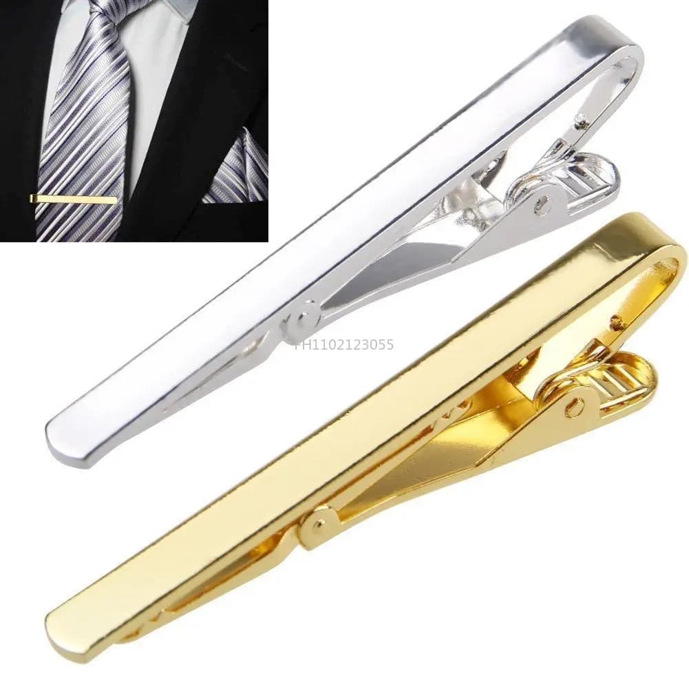 1 pièces pinces à cravate pour hommes mode Simple barre fermoir cravate accessoires fermoir épingle à cravate quotidien affaires cérémonie de mariage pince à cravate épingle