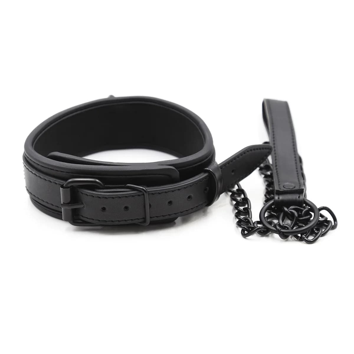 Collier de chien en cuir BDSM