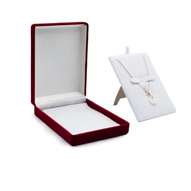 Ensemble de bijoux en velours, boîte-cadeau, plateau, collier, bague, boucles d'oreilles, présentoir de bracelets, étui d'emballage de bijoux pour femmes, mariage, Valen