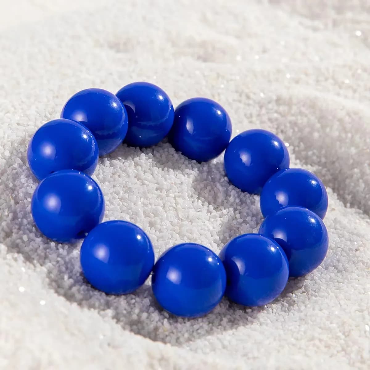 Tocona nouveauté coloré grandes perles Bracelets pour femme personnalité Punk résine vacances bijoux accessoires en gros cadeau