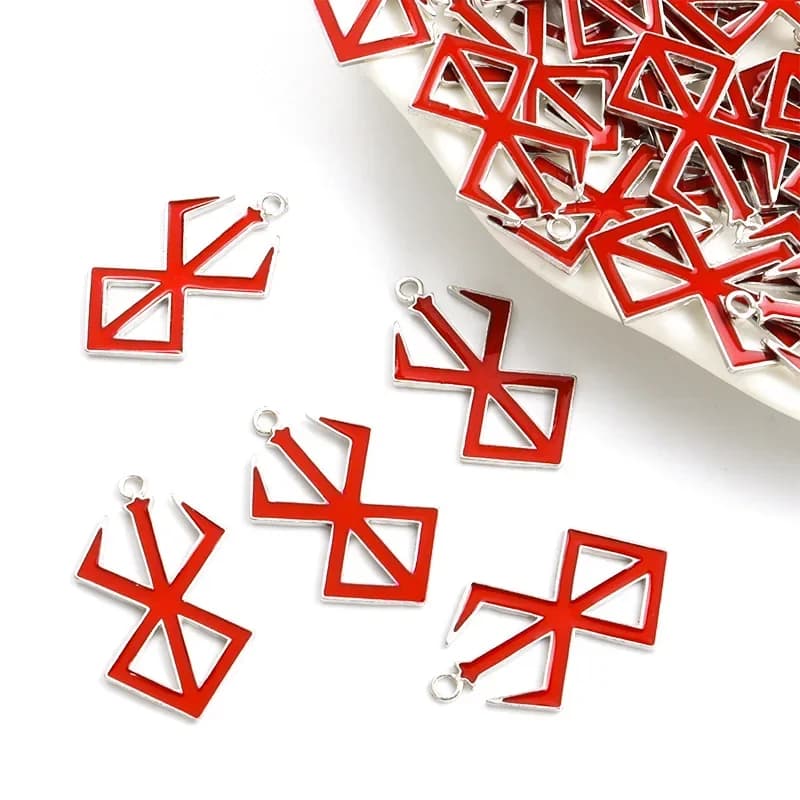 15 pièces/ensemble composants de bijoux Berserk 2024 nouveau dessin animé même émail accessoires en gros