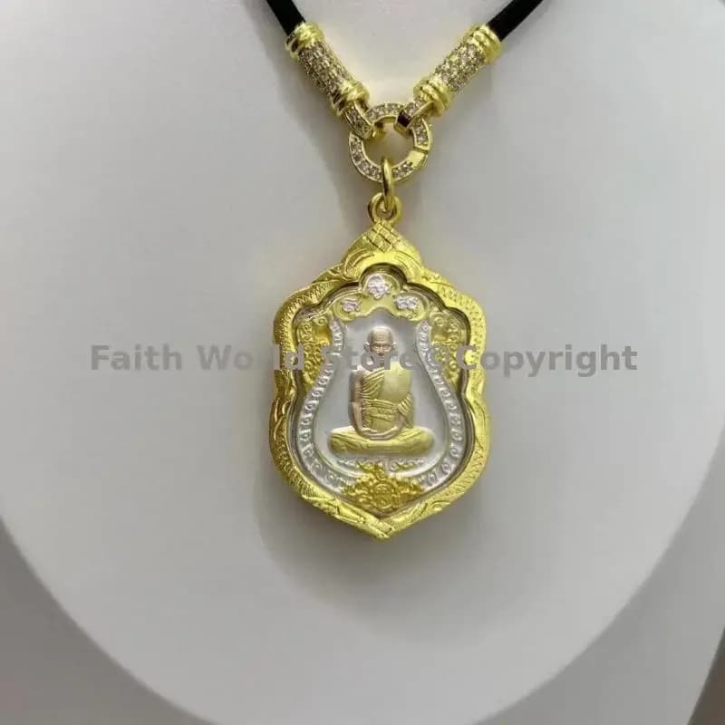 Pendentif amulette de la célèbre carte de bouddha Wat Tokyo o LP ROY, bon temple thaïlandais, richesse, chance, recrutement d'argent, bénédiction sûre, talisman, nouveau