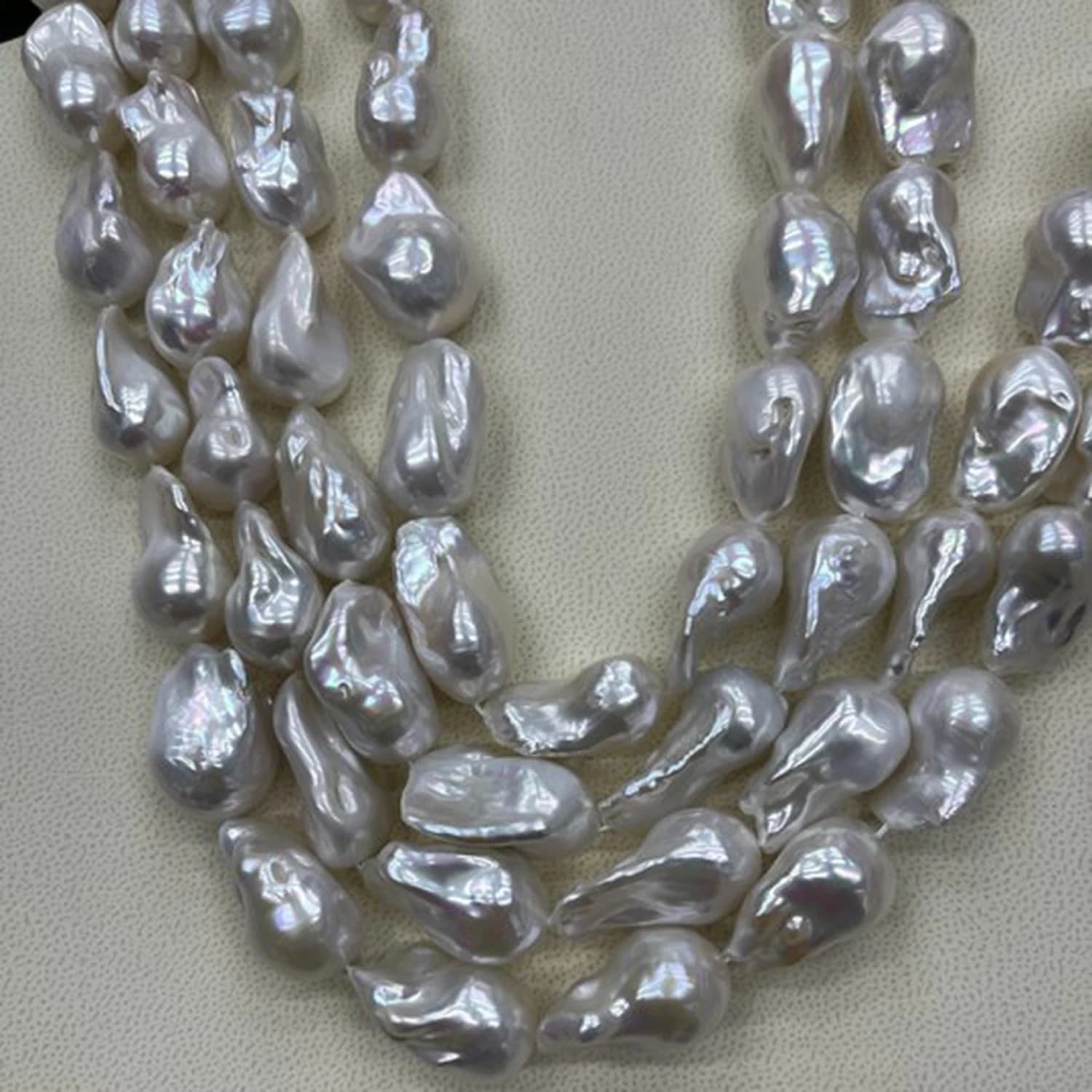 Perles naturelles irrégulières grandes 14x24-16x26mm, collier d'eau douce semi-fini, matériaux baroques DIY, accessoires, bijoux en gros