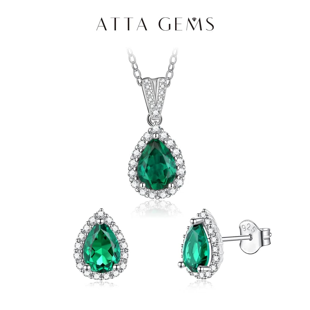 Ensemble de bijoux en argent regardé S925 pour femme