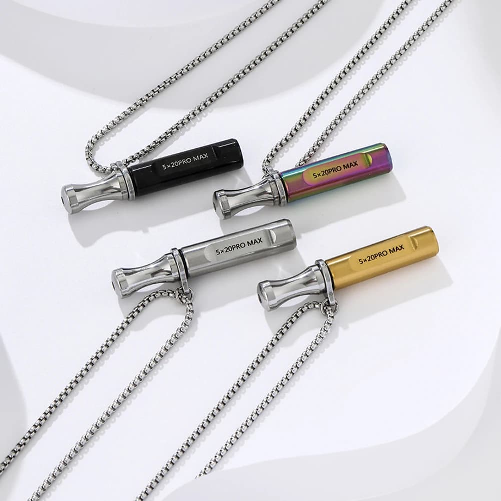 Collier « Breathe Easy » pour arrêter de fumer, collier anti-vapotage à bouche ronde pour