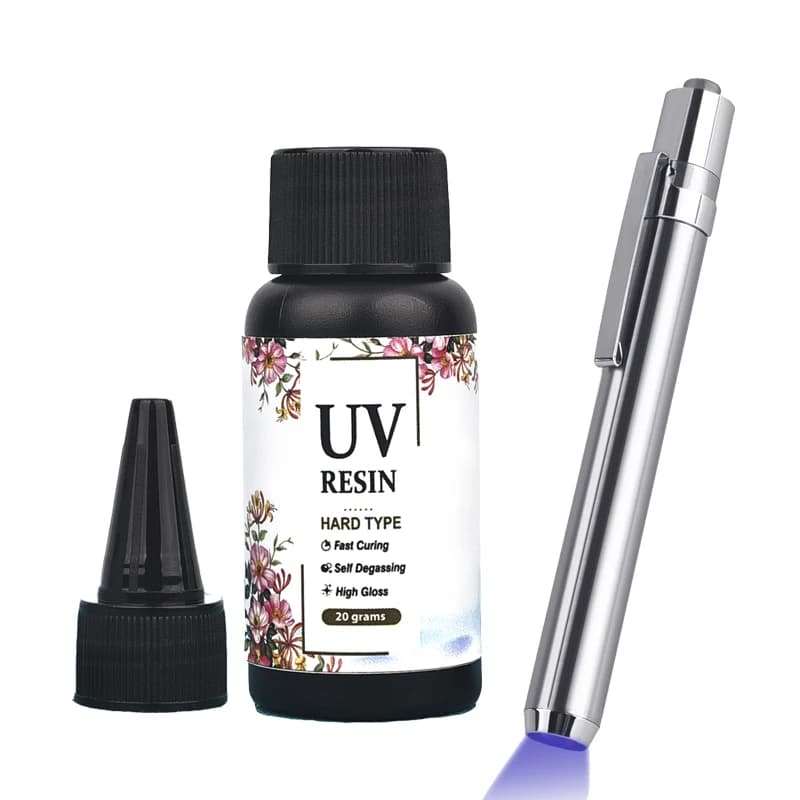 Colle de résine UV transparente à séchage rapide, colle dure pour les élections, colle époxy pour bijoux, collage exécutif, verre, métal, bois, bricolage, décoration artisanale, 20g, 50g