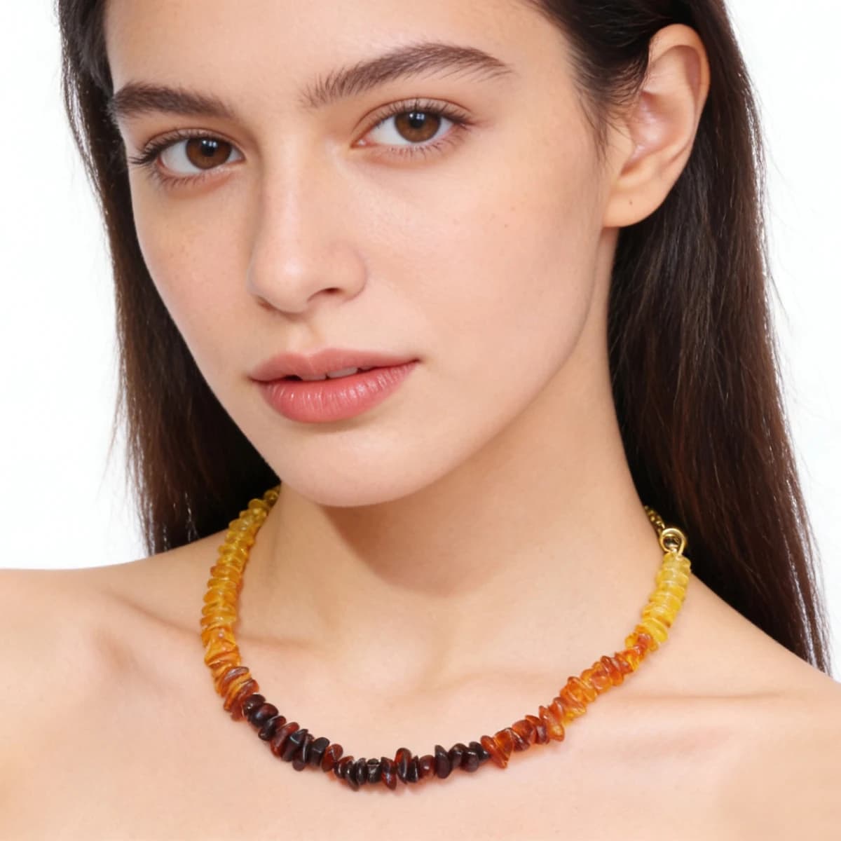 Collier en ambre dégradé unisexe, 100% ambre véritable, pierre naturelle Unique, peut être utilisé, boucles d'oreilles, Bracelets, bijoux, DIY, nouvelle collection 2026