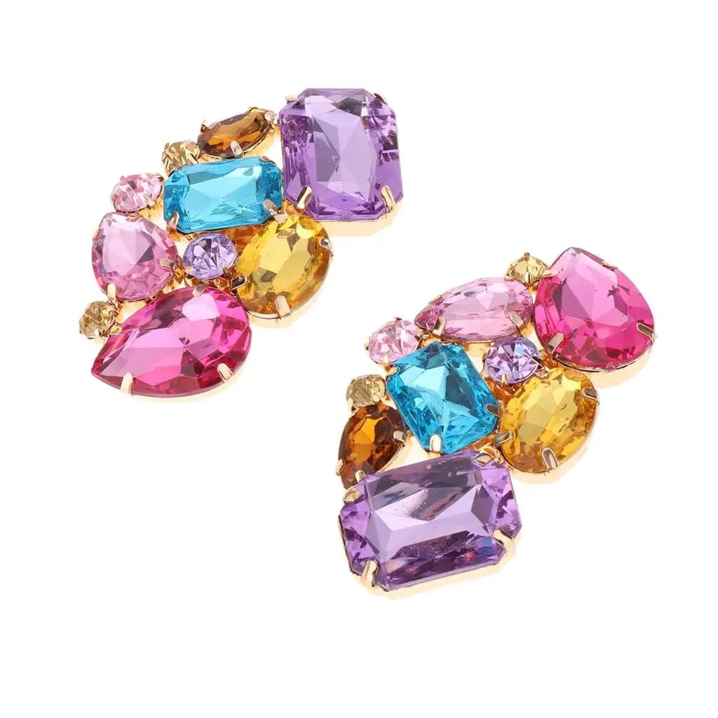 Clips à chaussures strass cristal chaussures colorées pendentifs bijoux mariage