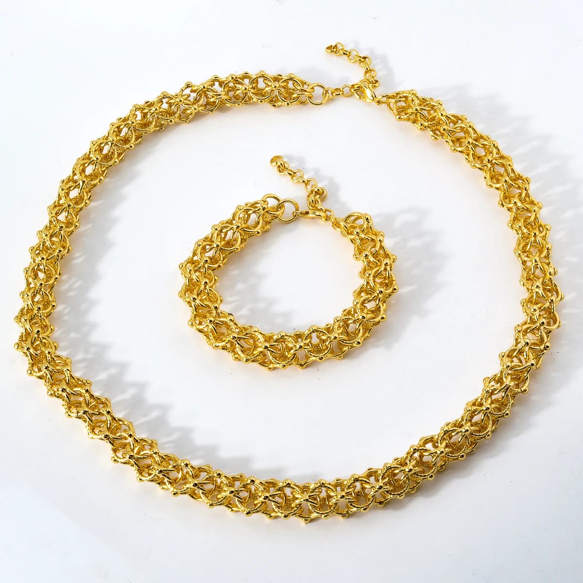 Hip Hop Punk Curb Cuban Link JONecklace pour femme et homme, déclaration, italien, or 18 carats, document, tour de cou Chim03