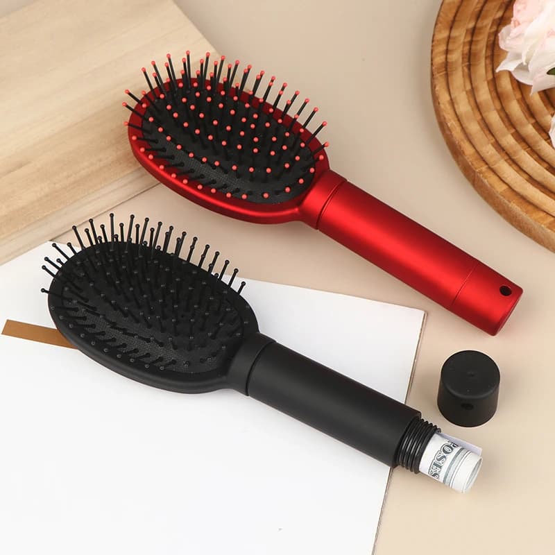 Peigne à cheveux Secret Stash caché coffre-fort brosse clé