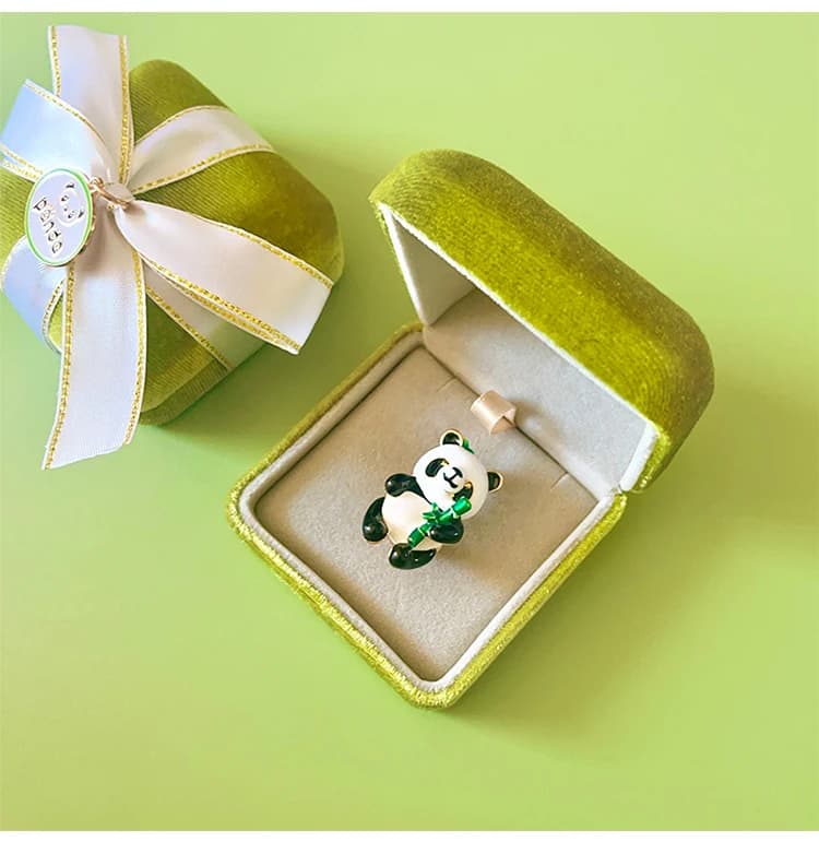 Broche commémorative de style chinois Panda Element