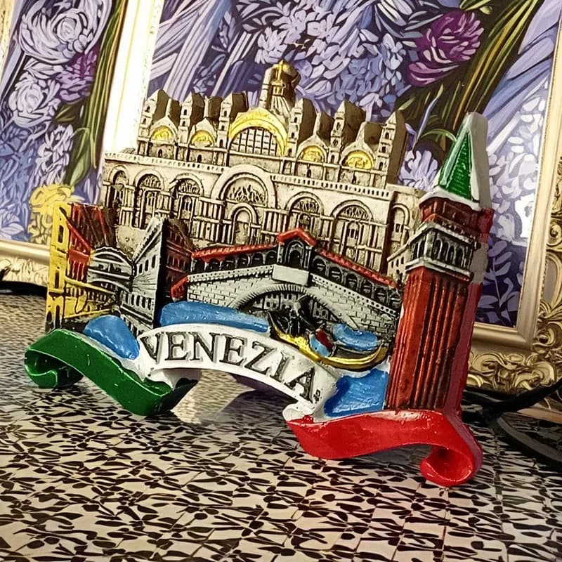 Aimants de réfrigérateur Europe Venise City Autocollant de réfrigérateur Autocollant de réfrigérateur italien Souvenir touristique Fabricant créatif 3D