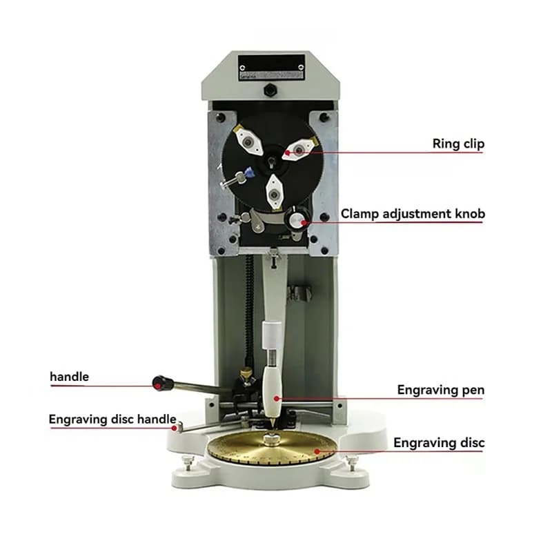 Machine de gravure de bijoux d'anneau intérieur Machine de gravure de Production de bijoux de lettre Standard Double face