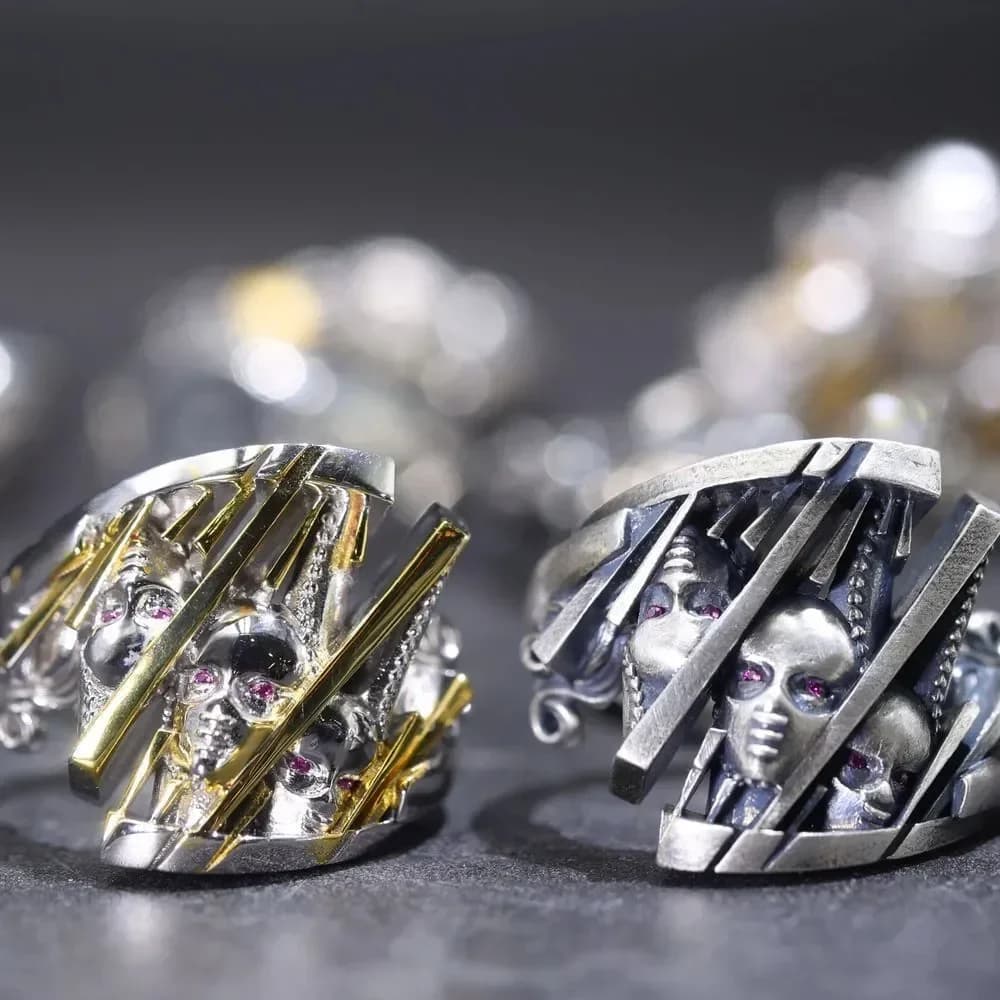 Bague d'Impression Président D4C de JoJo's Bizarre Adventure, Bijoux Anime