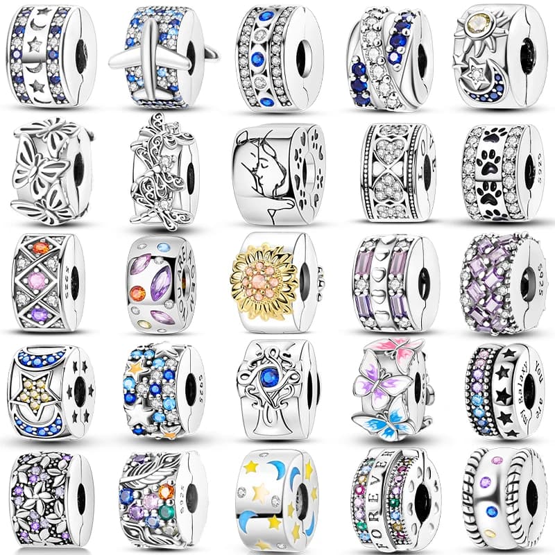 Clips en argent Sterling 925