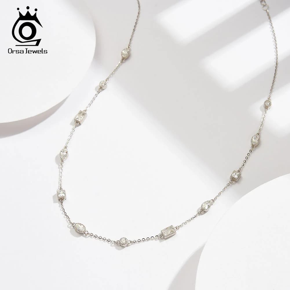 ORSA Guitar WELS-Collier ras du cou en or 14 carats pour femme