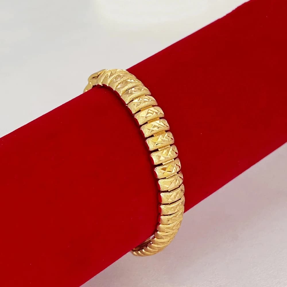 Chaîne de Tennis couleur or 24K, manchette de 10 mm de large, Bracelets pour hommes et femmes, bijoux de luxe, accessoires, cadeaux