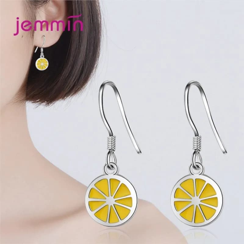 Boucles d'oreilles pendantes populaires en argent sterling 925