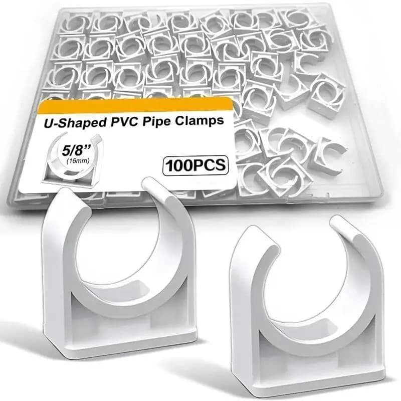 Colliers de serrage en PVC pour conduites d'eau en forme de U