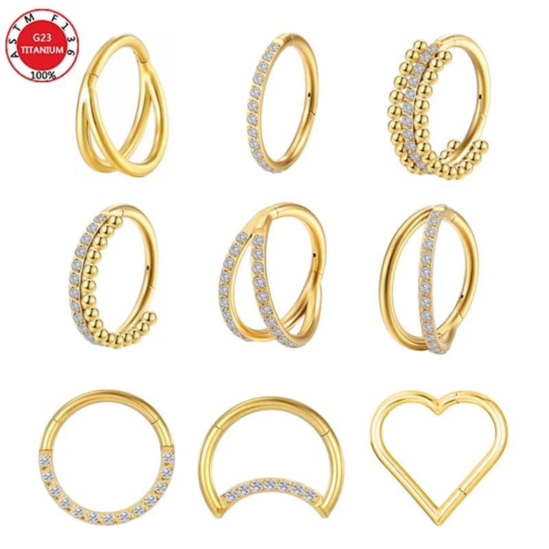 Piercing de Septum Perforé pour Femme, Anneau Antarctique pour Oreilles, Tragus, Jules Zfolds, Bijoux de Corps Labret Sexy pour Dame