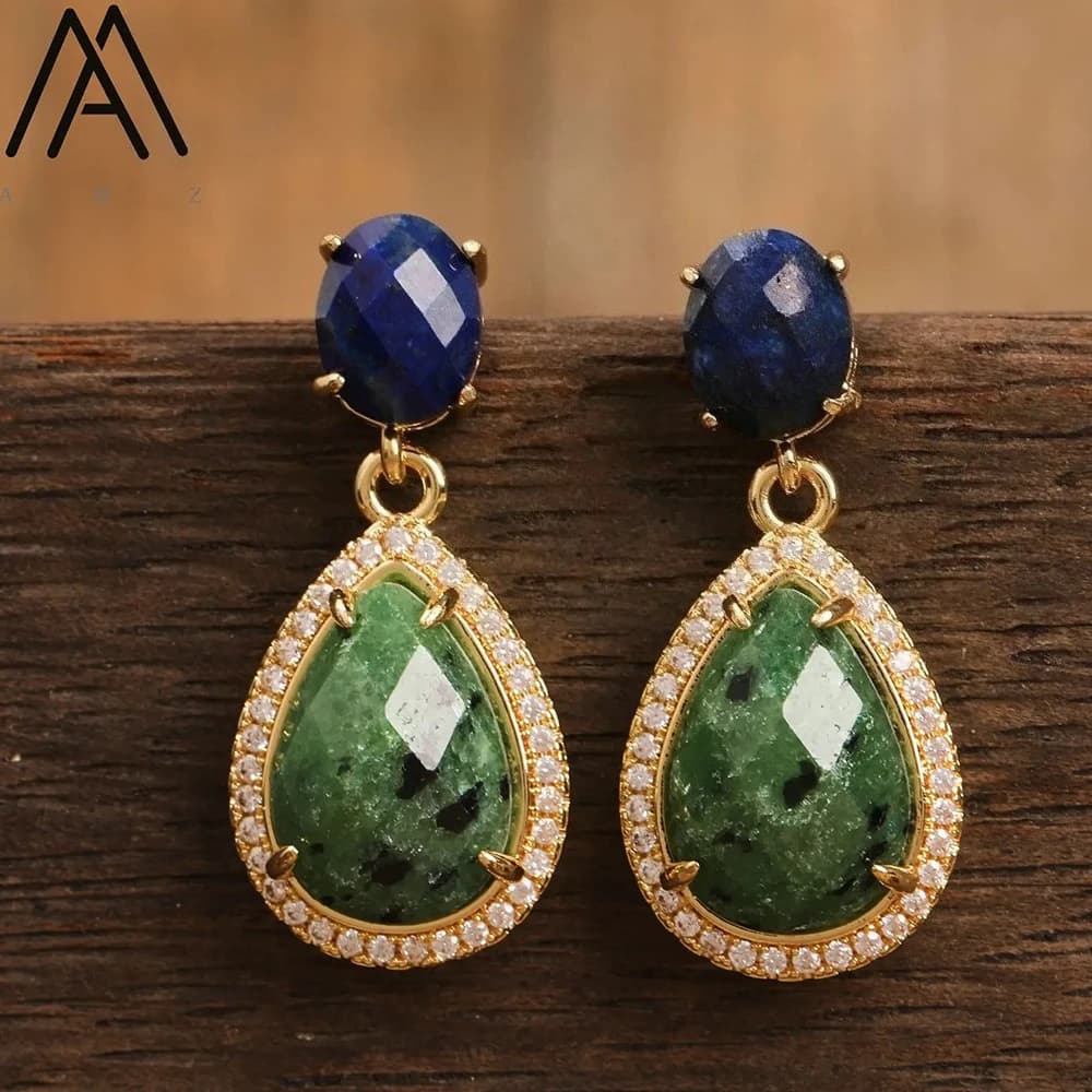 Boucles d'oreilles et pendentif en diamant américain luxueux, pierres précieuses exquises, bijoux à la mode, cadeau pour femmes