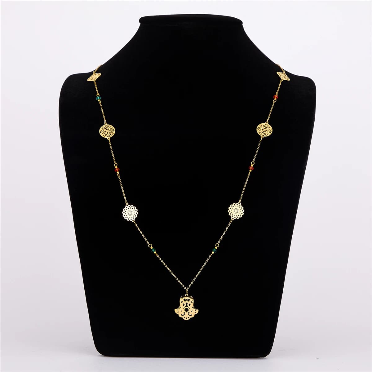 LUIZADA-Bijoux de mariage en acier inoxydable pour femmes, pièce de monnaie Portrait, collier, accessoires de vente chauds, 2022, 3.7