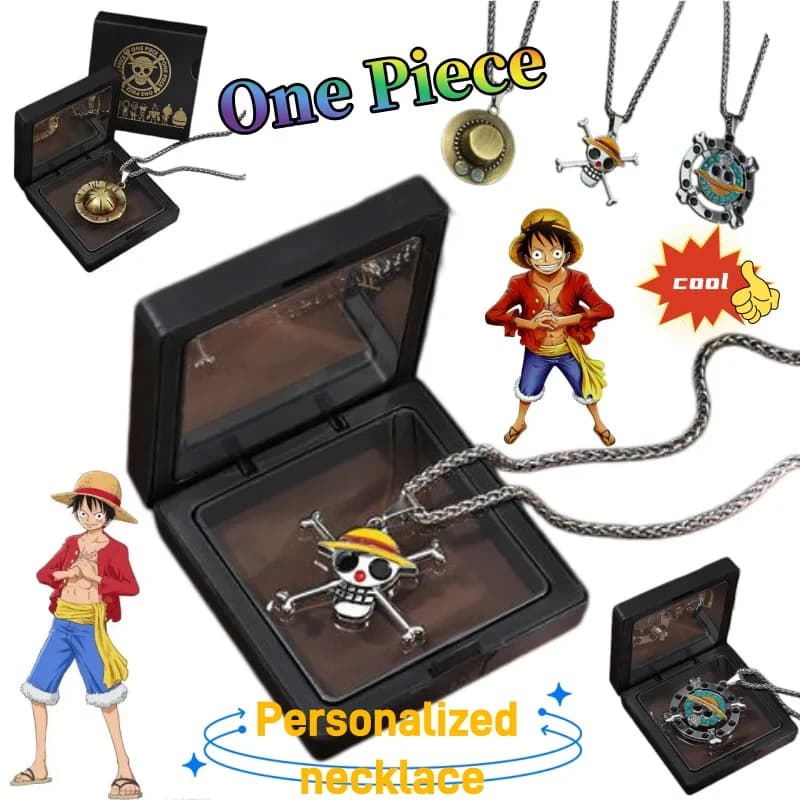 Collier pendentif One Piece, mignon, à la mode, dessin animé, personnalisé, créatif, simple, chaîne à breloques, cadeau pour l'anniversaire d'un ami