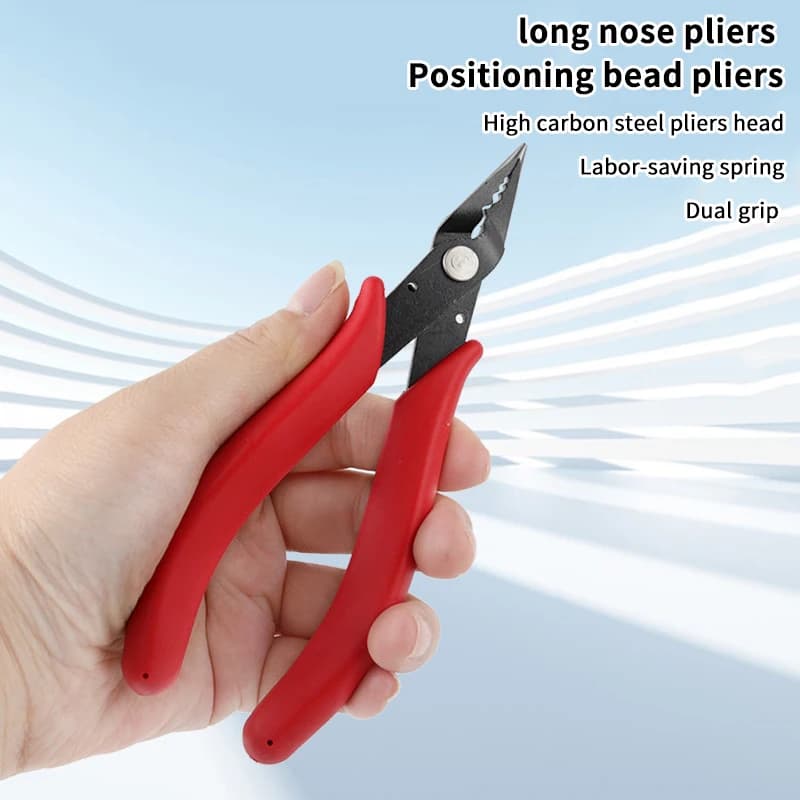 Pince à sertir pour bijoux, pour accessoires de bricolage, pointes de fabrication, pincettes, pince à nez