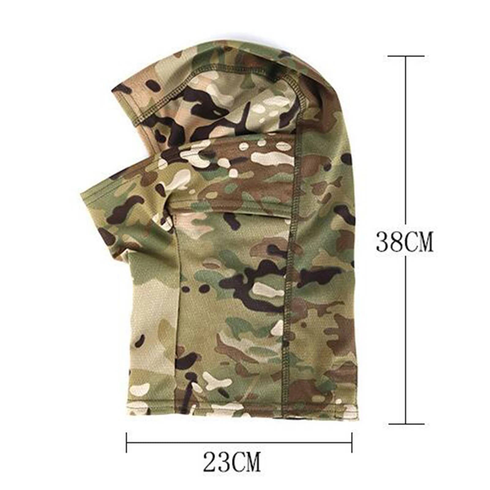 Cache-cou masque facial unisexe, écharpe de protection solaire, cagoule imprimée camouflage, casquette de cyclisme complète en plein air, couvre-tête de moto