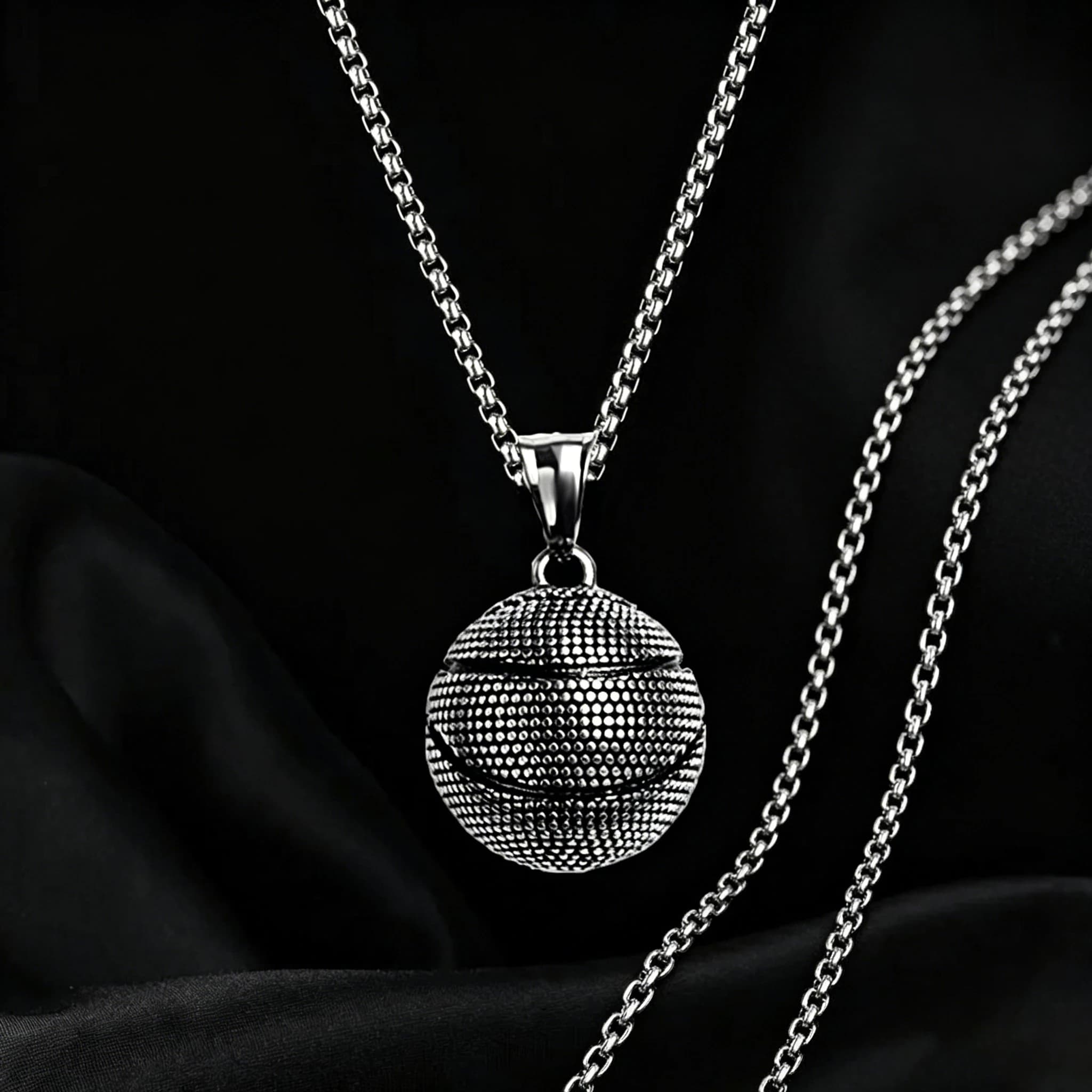 Pendentif basket-ball pour hommes, nouveau Style sportif, chaîne en acier inoxydable, mode Hip Hop, accessoires de cou, bijoux cadeaux de fête
