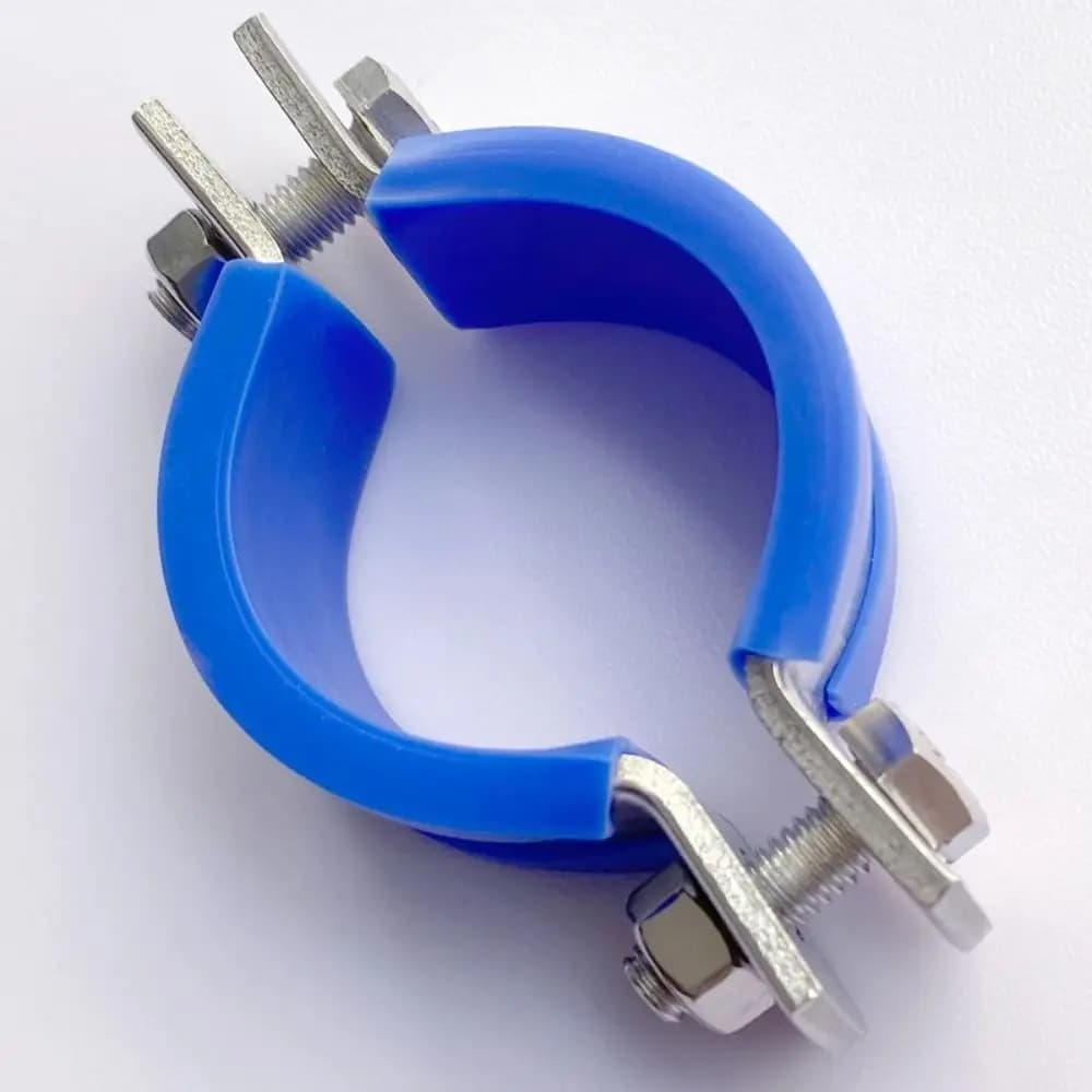 Collier de serrage rond 20/25/32/40/50/63mm, cerceau d'écrou PPR/PVC, tuyau d'eau, fixation de tuyau de gaz, en acier au carbone, écrou en caoutchouc, support de tuyau
