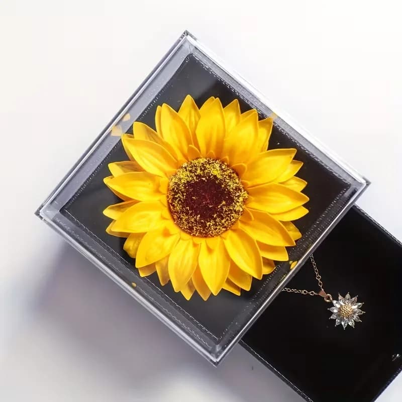 Collier élégant avec pendentif tournesol doré, pour anniversaire, mariage, fête des mères, cadeau de noël, cadeau de remise de diplôme