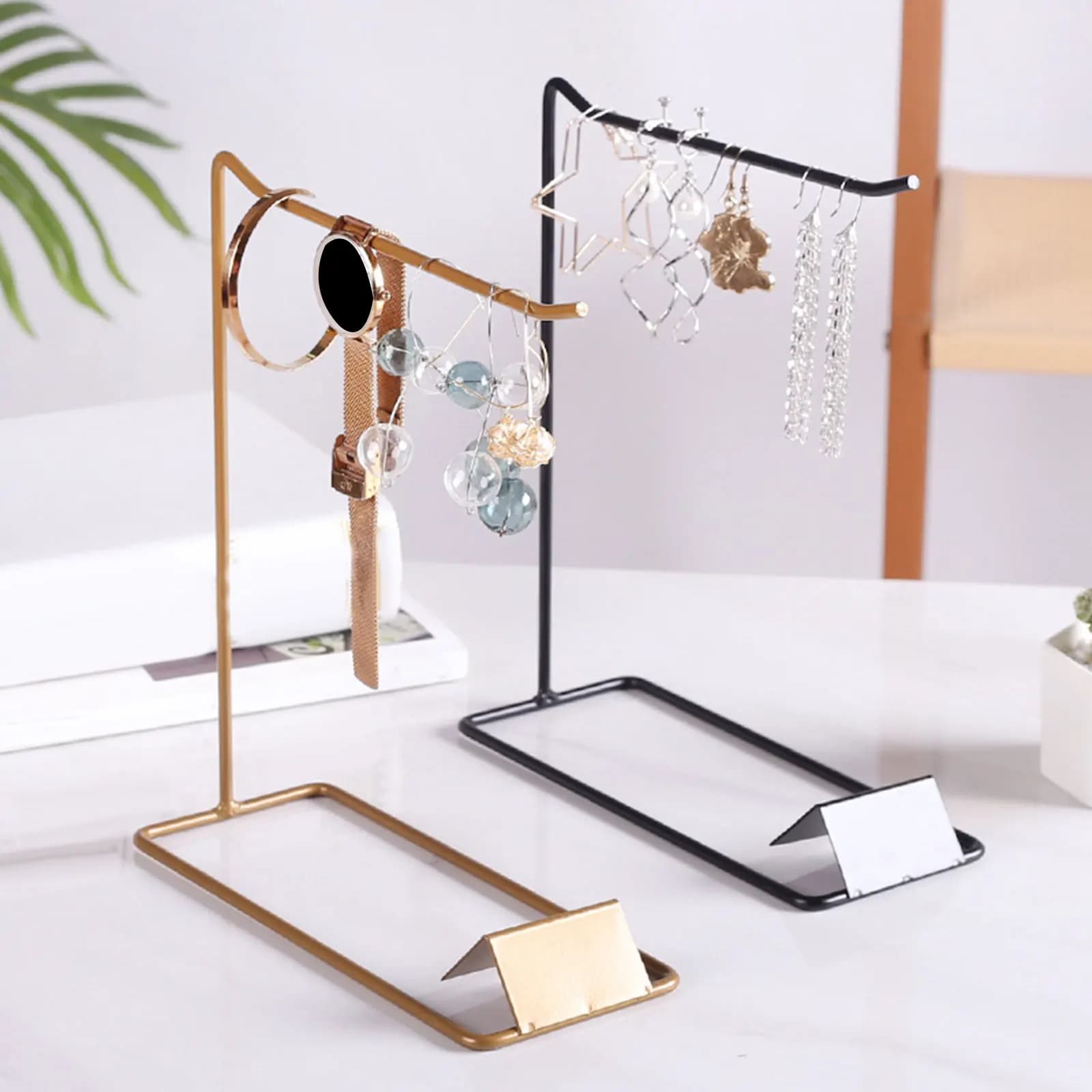 Présentoir Multifonction pour Bijoux, Support pour Boucles d'Oreilles, Bracelet, Montre, Sauna