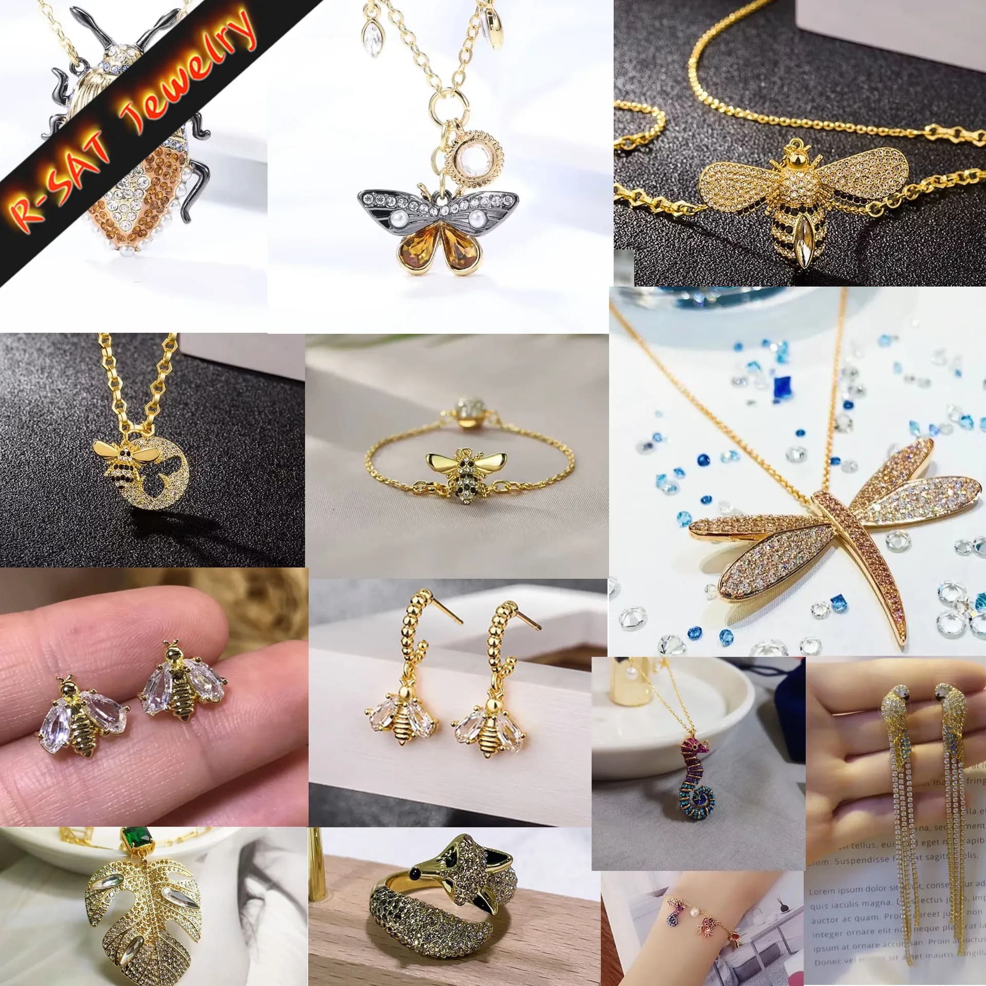 Collier hippocampe série animaux, Bracelet lapin, bijoux, tendance, ensembles Boutique, boucles d'oreilles, Bracelet, bague, cadeau de fête en bois