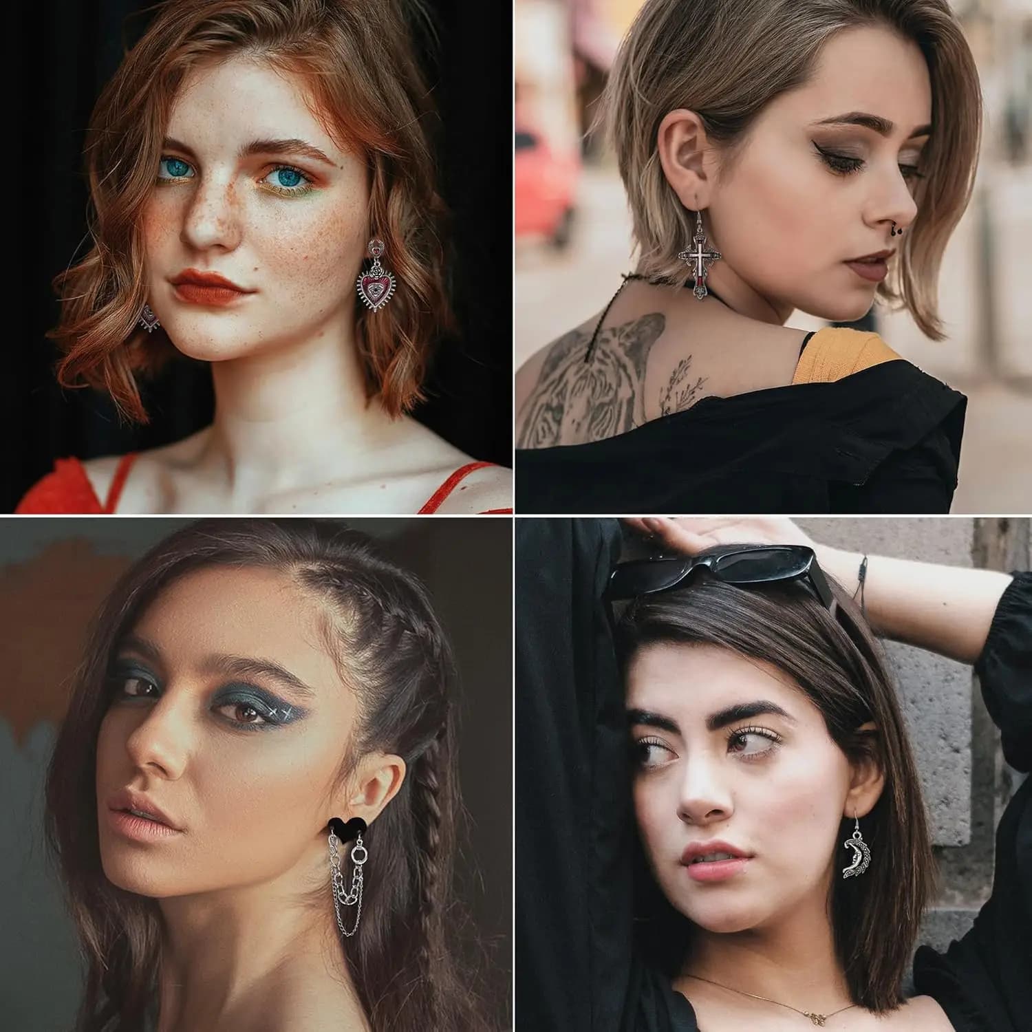 FASACCO – ensemble de bijoux gothiques pour femmes et hommes