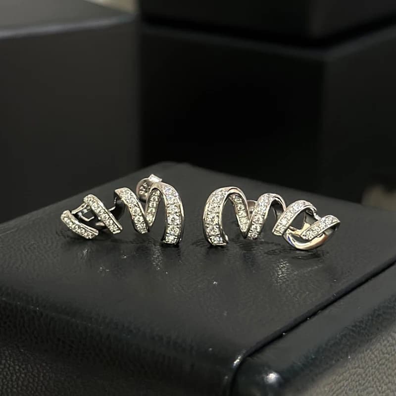 Musla Design – boucles d'oreilles de luxe en argent Sterling 925 pour femmes, marque pleine pierre brillante, cadeau exquis, bijoux
