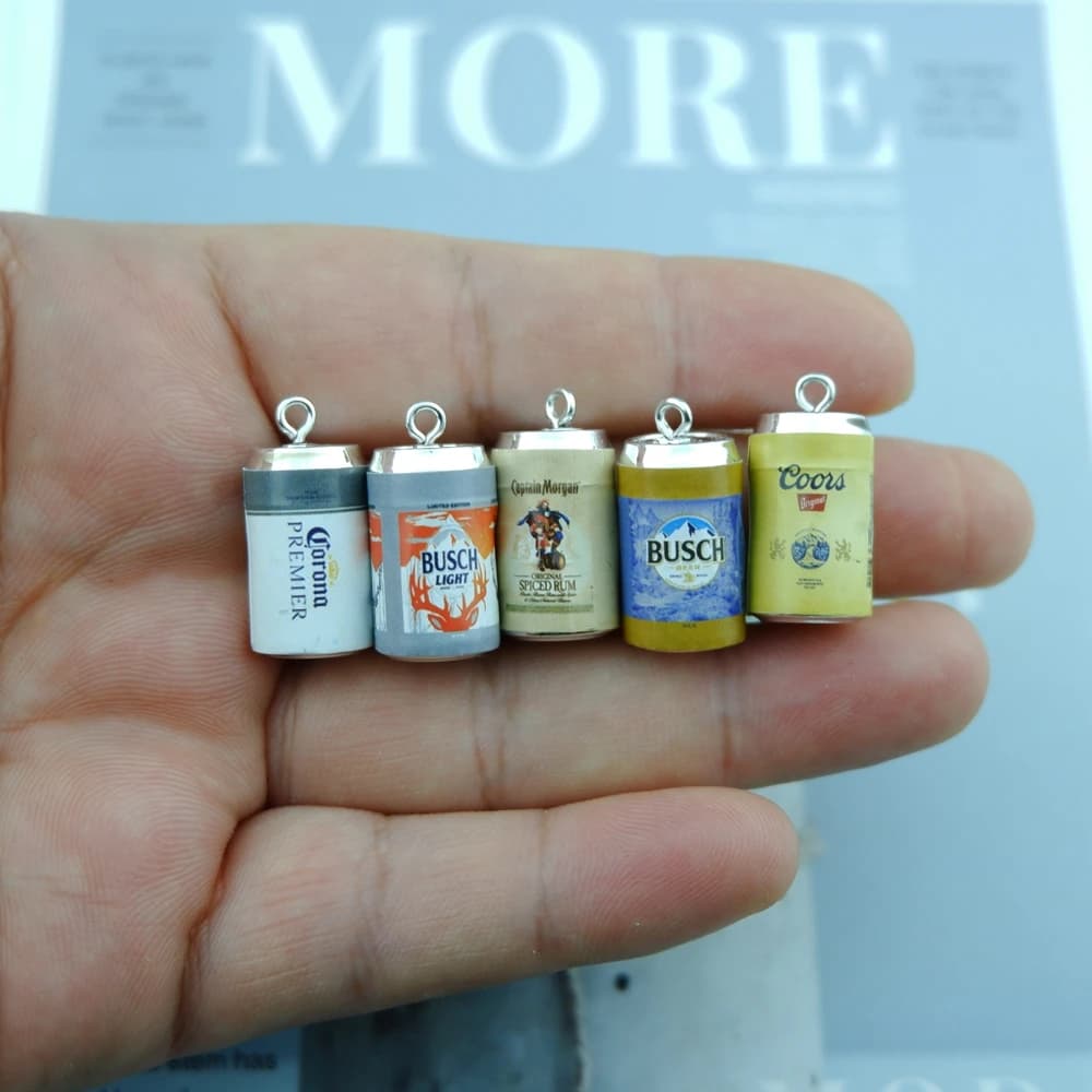 Breloques de bière pour la fabrication de bijoux, bricolage, boucle d'oreille, Bracelet, pendentif, résultats d'accessoires, fabrication de téléphone en vrac, vente en gros