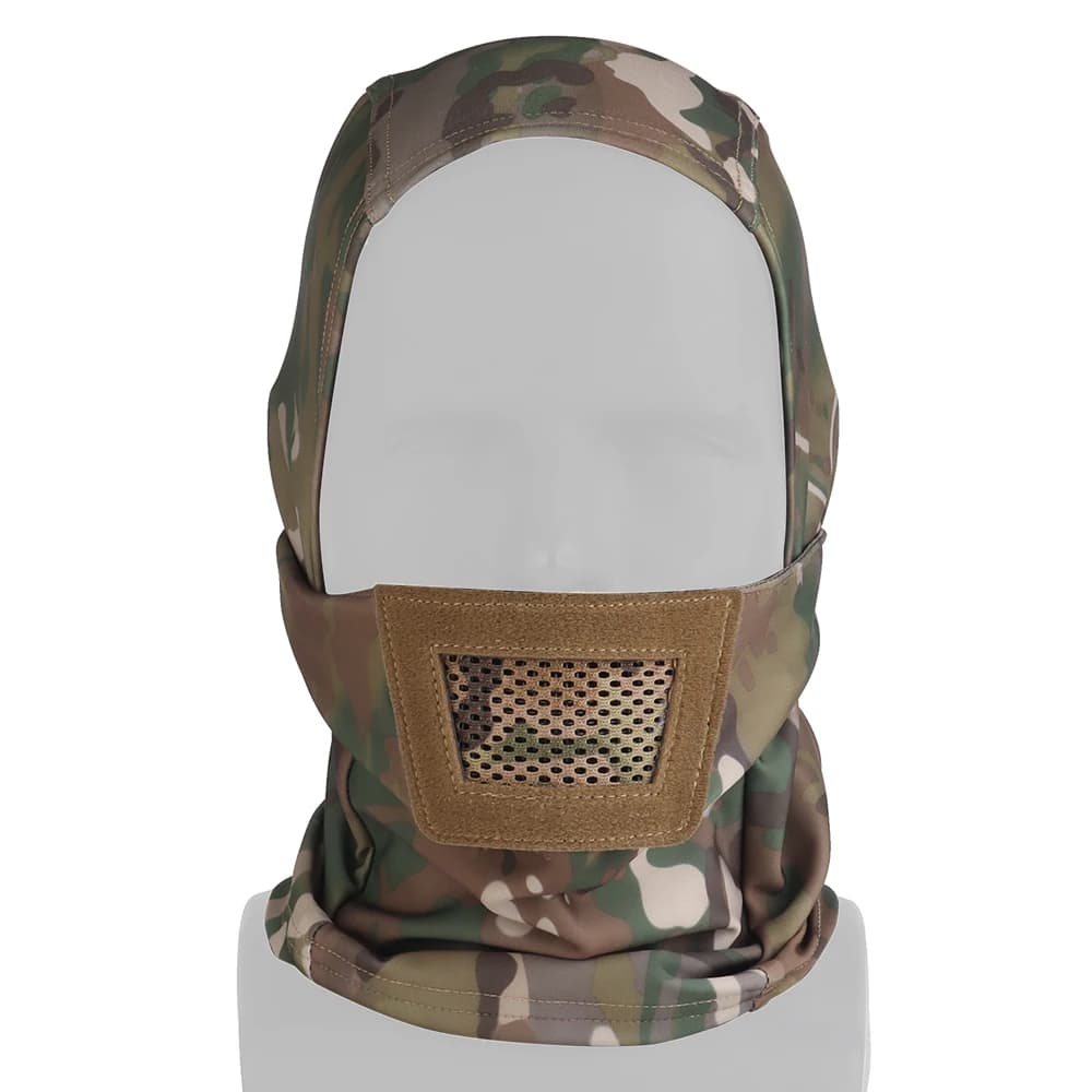 Couvre-chef de chevalier en maille rembourrée, masque respirant pour fête, Camping, chasse, randonnée, tir Airsoft