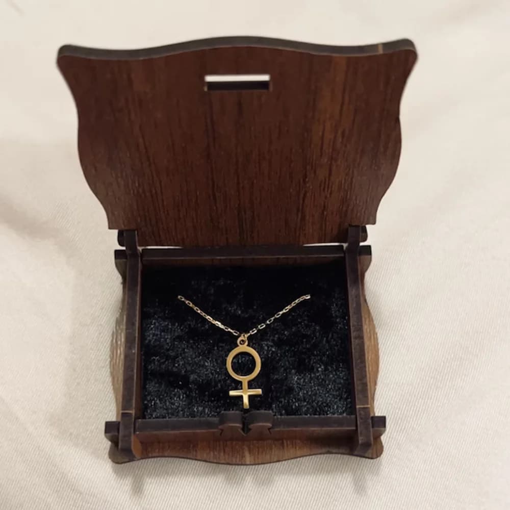 Collier symbole féminin, bijoux féministe, symbole vénus, en acier inoxydable, Logo féminin, emblème féminisme, charme, égalité du genre