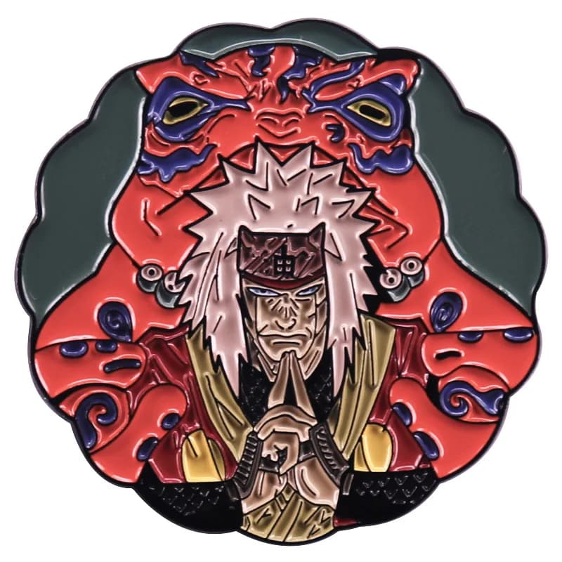 Naruto JIRAIYA – épingles en émail, broche de personnage Kawaii pour vêtements, sac à dos, Badges à revers, accessoires de bijoux à la mode, cadeau pour enfants