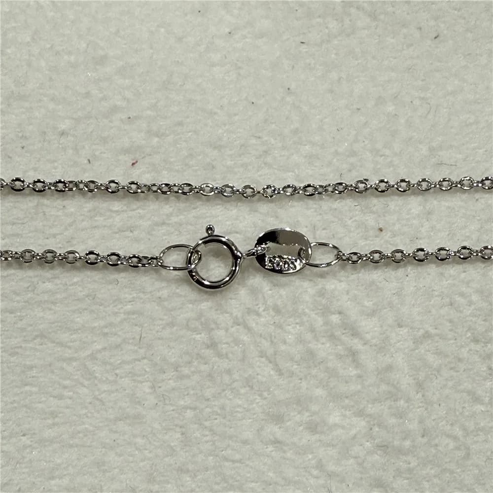 Chaîne de base classique plaquée argent, fermoir à ressort circulaire, collier réglable, chaîne, bijoux à la mode pour femmes