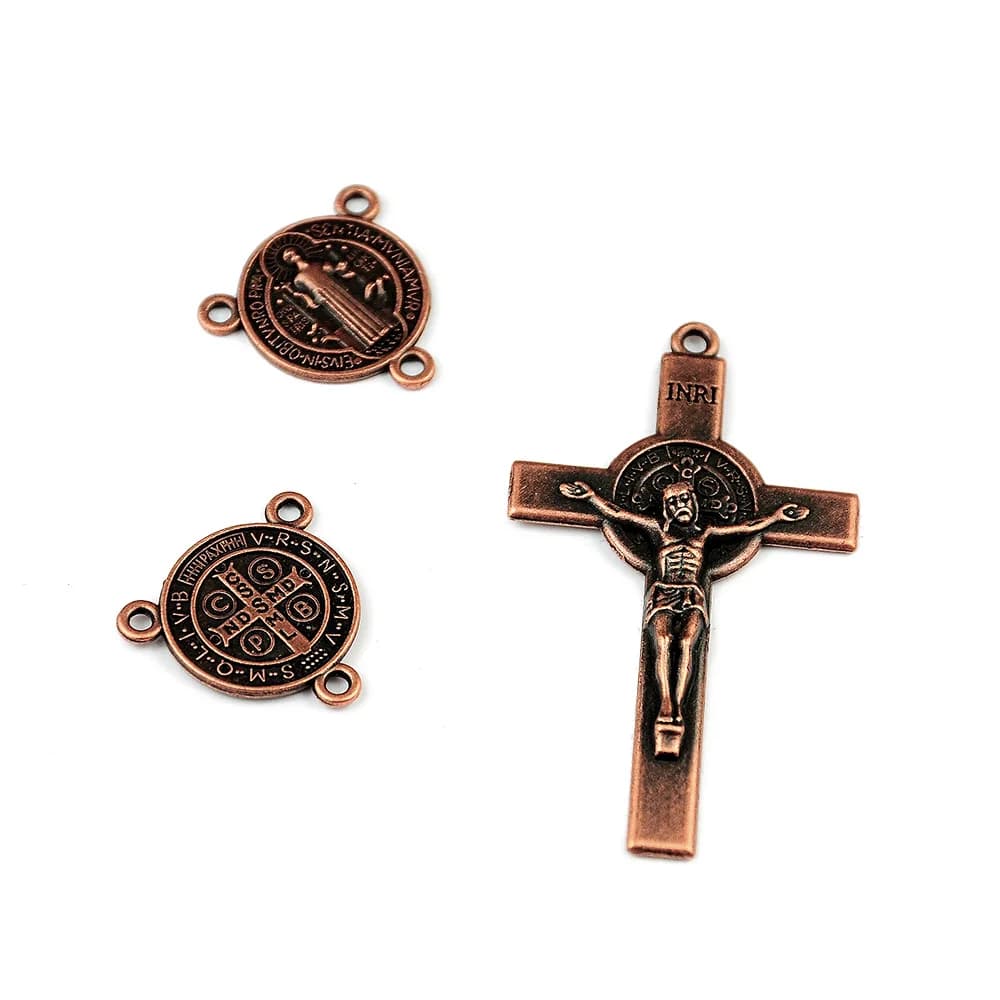 Accessoires de bijoux en alliage de Bronze chapelet catholique