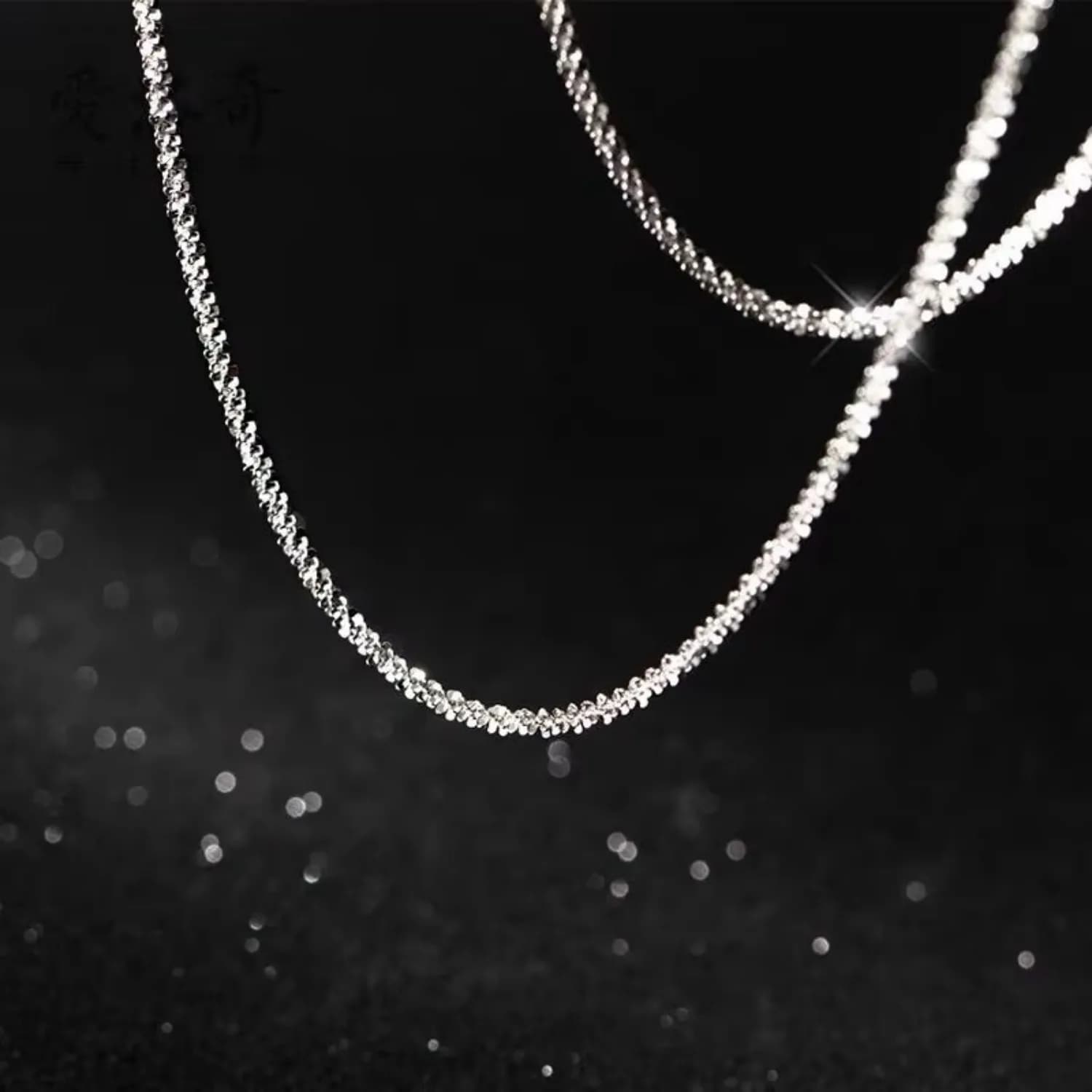 Fansilver S925 argent Sterling 2MM chaîne fantaisie collier pour femmes hommes argent homard griffe fermoir cou chaîne avec boîte-cadeau