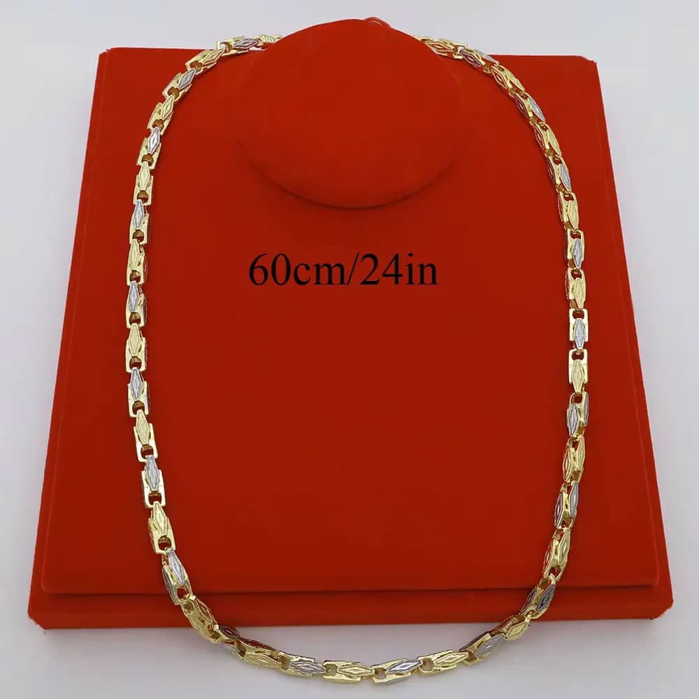 Collier épais de haute qualité, bijoux plaqués or pour hommes et femmes, chaîne punk, esthétique gothique, adapté à un usage quotidien et aux banquets