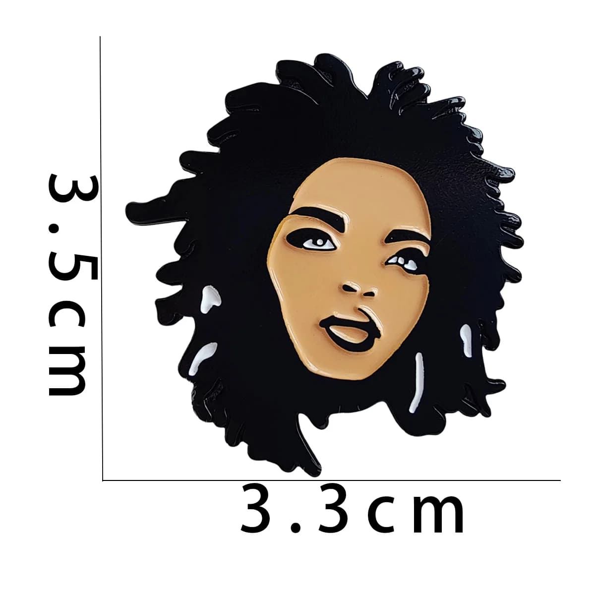Broche en émail Lauryn Hill Pin Punk Rock