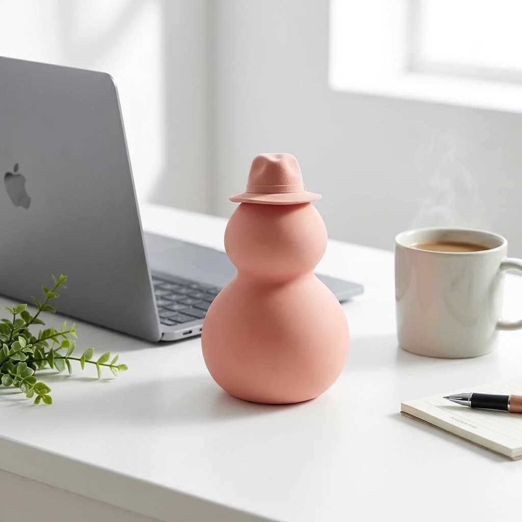 Figurine de gourde à surface lisse et délicate