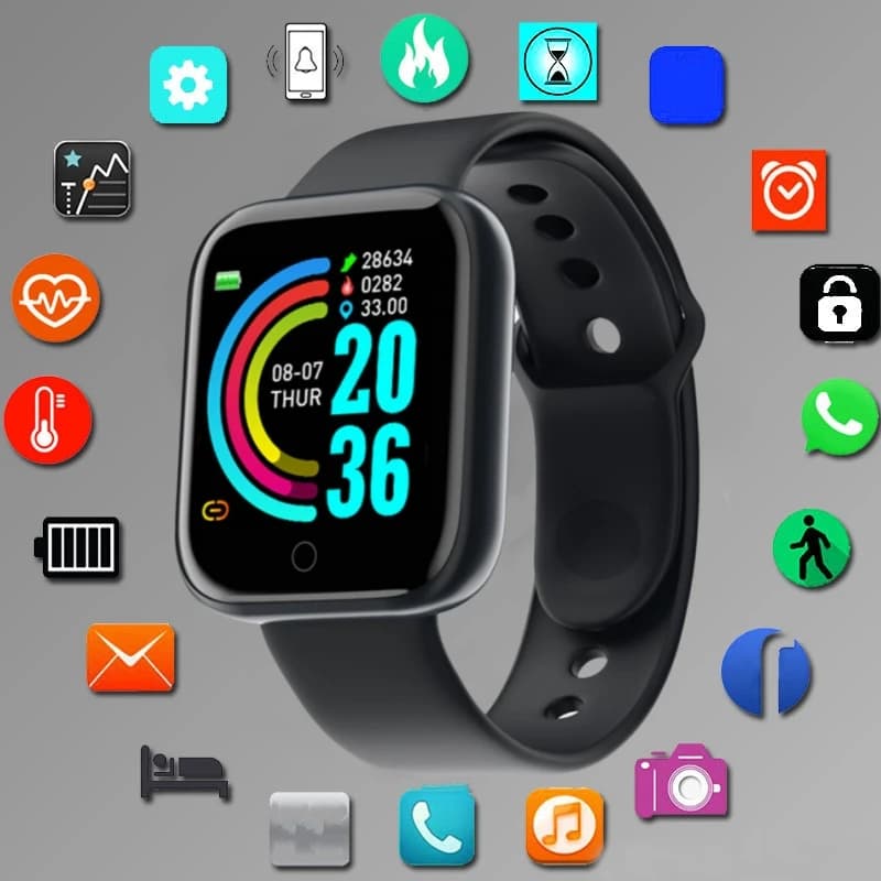 Montre intelligente Bluetooth pour hommes et femmes, montre-bracelet de sport, bracelet de fitness, lecteur de téléphone connecté, contrôle de la musique, montres numériques, nouveau