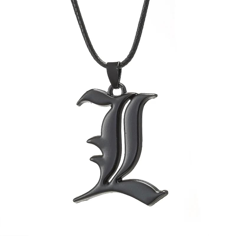 Anime Death Note collier corde cuir tour de cou mode noir carnet de notes modèle pendentif collier pour femmes et hommes accessoire